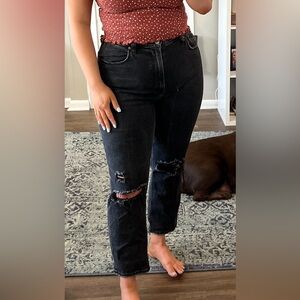 Abercrombie Curve Love Ankle Straight Jeans